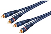 Lydkabel - Pro Car HiFi stereo RCA connector cable double shielded - 4040849501753
