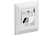 Tilbehør (fester, stikkontakter osv.) - Pro Faceplate to mount keystone jacks - 4040849959028