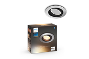 Smarthus - Philips Hue Milliskin Innfelt Spotlight - Rund - Aluminium - 929003810801
