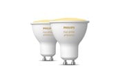 Smarthus - Philips Hue White Ambiance GU10 Smart Spotlight (2-pakning) - 929003666702