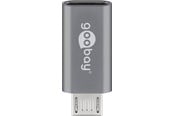 USB - Pro Micro-USB to USB-C adapter- grey - 4040849555534