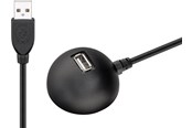 USB - Pro USB 2.0 Hi-Speed extension cable with desktop foot black - 4040849689130