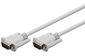 Skjermkabel - Pro VGA (15pin) - Skjermkabel - 3m - Hvit - 4040849683121