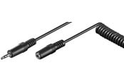 Lydkabel - Pro Headphone extension cable 3.5 mm coiled cable - 4040849500176