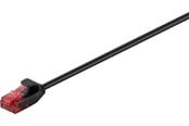 Nettverkskabel - Pro CAT 6 slim patch cable U/UTP black - 4040849937507