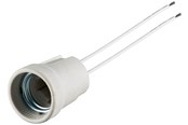 Tilbehør (fester, stikkontakter osv.) - Pro E27 lamp holder / base / socket with twin cable - 4040849091827