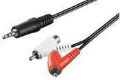 Lydkabel - Pro Audio cable adapter 3.5 mm male to stereo RCA male/female - 4040849502132