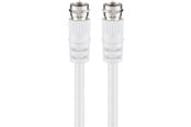 Antennekabler - Pro SAT antenna cable (<70 dB) 2x shielded 2.5m - 4040849270345