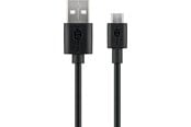 USB - Pro USB-A <-> USB Micro-B - 1m - Svart - 4040849468001