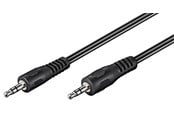 Lydkabel - Pro AUX audio connector cable 3.5 mm stereo flat cable - 4040849504495