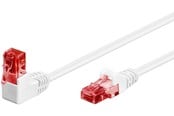 Nettverkskabel - Pro LAN CAT 6 U/UTP - 90° - Hvit - 5m - 4040849515255