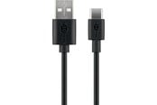 USB - Pro USB-A <-> USB-C - 3m - USB 2.0 - Svart - PUSB2.0-AC-BLK-3M