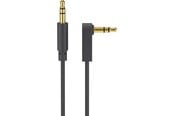 Lydkabel - Pro AUX audio connector cable 3.5 mm stereo 3-pin slim CU angled 0.5m - 4040849677823