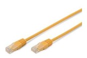 Nettverkskabel - DIGITUS CAT 5e patch cable U/UTP yellow - Gul - 0.5m - DK-1511-005/Y