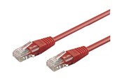 Nettverkskabel - Pro CAT 5e U-UTP Patch Cord - 0.5m - Rød - 0.5m - 68339