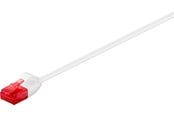 Nettverkskabel - Pro LAN CAT 6 UTP slim - Hvit - 2m - 4040849936937