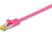 Nettverkskabel - Pro LAN CAT 6A S/FTP - Rosa - 1.5m - 4040849915963