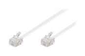 Nettverkskabel - Pro Modular telephone cable - Hvit - 10m - 4040849930638