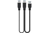USB - Pro USB 3.0 dual power SuperSpeed cable Black - 4040849957499