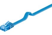 Nettverkskabel - Pro LAN CAT 6A U/UTP flat - Blå - 3m - 4040849963285