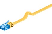 Nettverkskabel - Pro CAT 6A U/UTP flat - Gul - 3m - 4040849963292