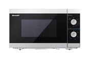 Mikrobølgeovn - Sharp YC-MG01E-S - microwave oven with grill - freestanding - silver/black - YC-MG01E-S