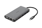 Dokkingstasjon - Deltaco USB-C dockningsstation HDMI/VGA/2xUSB-A PD - USBC-HDMI18