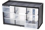 Verktøykasser & Lagringssystemer - Stanley Storage Box with 9 Compartments Black - 1-93-978