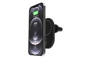 Mobil - Adaptere og ladere - Belkin BOOST CHARGEª Magnetic wireless Car Vent Mount + Car Charger CLA Black - WIC004BTBK