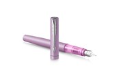 Skrive- & Tegneverktøy - Parker Vector XL Fountain Pen | Metallic Lilac Lacquer on Brass | Medium Nib with Blue Ink Refill | Gift Box - 2159748