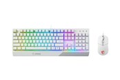 Tastatur - MSI Vigor GK30 combo - keyboard and mouse set - white - Tastatur & Mussett - Engelsk (USA) - Hvit - GK30 COMBO WHITE
