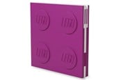 Skoleutstyr - LEGO Stationery Locking Notebook Violet with Gel Pen - 4003064-52438