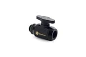 DIY Vannkjøling - Bitspower Matt Black Mini Valve Rotary G1/4"& Inner G14"With Black Handle - BP-MVVRGIG14-MBKBK