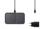Mobil - Adaptere og ladere - Samsung Wireless Charger Duo (Incl. Power Adapter) - Black - EP-P5400TBEGEU
