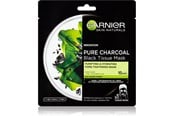 Ansiktspleie - Garnier Skin Pure Charcoal Black Sheet Mask with Seaweed Extract - 359347