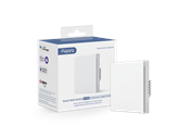 Smarthus - Aqara Smart veggbryter H1 (uten nøytral) – Enkel vippebryter - WS-EUK01