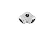 DIY Vannkjøling - Bitspower Deluxe White Enhance 90-Degree Dual Multi-Link Adapter For OD 12MM - BP-DWE90DML