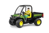 Leketøysbil - Bruder John Deere Gator XUV 855D with driver - 2490