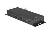 USB-hub - StarTech.com 4 Port USB C Hub 10Gbps - Metal Industrial USB 3.2/3.1 Gen 2 Type-C Hub - 3A/1C - USB-C or USB-A Host - Mountable - ESD/Surge (HB31C3A1CME) - hub - 4 ports USB-hub - 4 porter - Svart - HB31C3A1CME