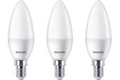 LED-lyspære - Philips LED-lyspære Candle 5W/827 (40W) Frosted 3-pack E14 - 929002968433