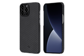 Mobil - Deksel og etui - PITAKA Apple iPhone 13 Pro Max MagEZ Case 2 - Black/Grey Twill - KI1301PM