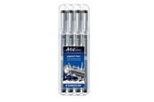 Skrive- & Tegneverktøy - Staedtler Fineliner pigment liner black 4pcs - 308 WP4