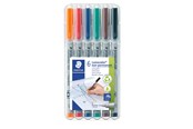 Skrive- & Tegneverktøy - Staedtler Universal pen Lumocolor non-p S 6pc - 311 WP6