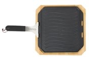 Grill & Tilbehør - cozze ® vendbar støpejernspanne med bordskåner 330 x 330 mm. - 90327