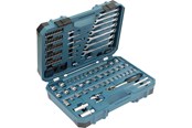 Verktøy - Makita E-06616 120 Piece Socket and Spanner Maintenance Tool Set - E-06616