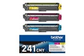 Printertilbehør blekk/toner - Brother TN241CMY / TN241 CMY 3-Pack Yellow Cyan Magenta Toner - TN241CMY