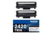 Printertilbehør blekk/toner - Brother TN2420TWIN / TN2420 2-Pack High Capacity Black Toner - TN2420TWIN