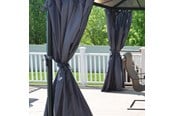 Hageredskaper - Canopia Curtain set for Martinique 4300 & Milano 4300 rectangular garden gazebo Palram - 540-094