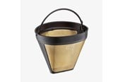 Kaffe & Espresso - Cilio Kaffefilterstørrelse 4 i gull gjenbrukbar 12,5cm - C116007