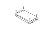 Hageredskaper - HORTUS Additional base for double wind screen - 211-922